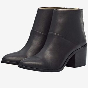 Nisolo Women’s Dari Heeled Boots, 7, EUC, black leather.